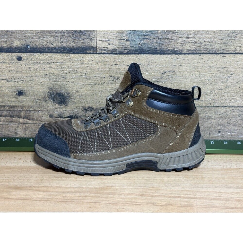 🔥Orthofeet Men's Hiking Shoes "Hunter" #489 Brown Leather Sz 9Extra Wide Work